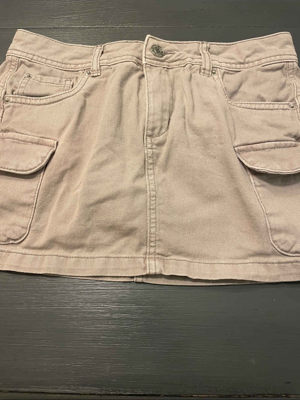 Garage Women's Cargo Mini Skort in Light Taupe
